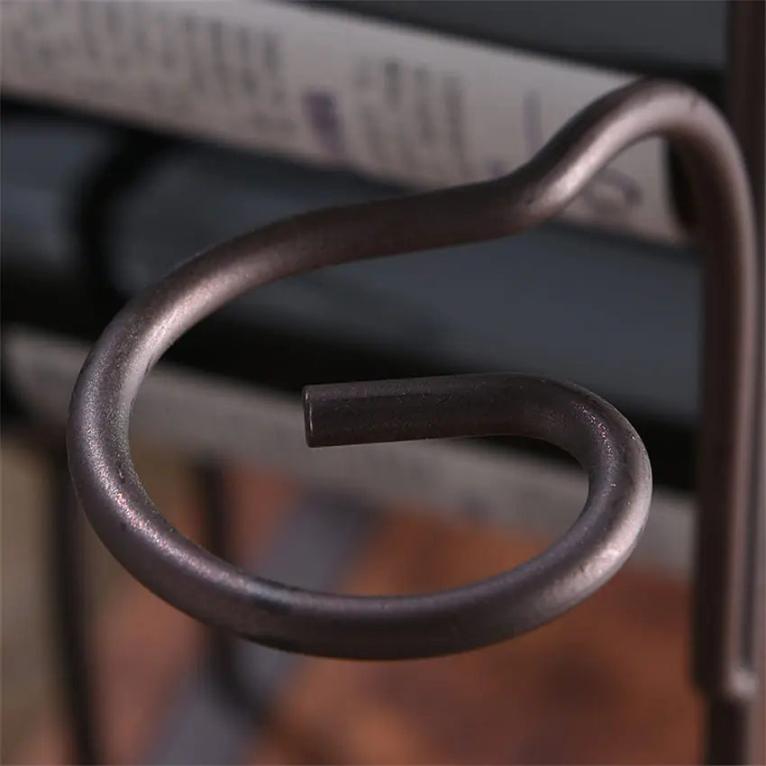 Elegant Iron Wine Holder – Classic Home & Bar Décor