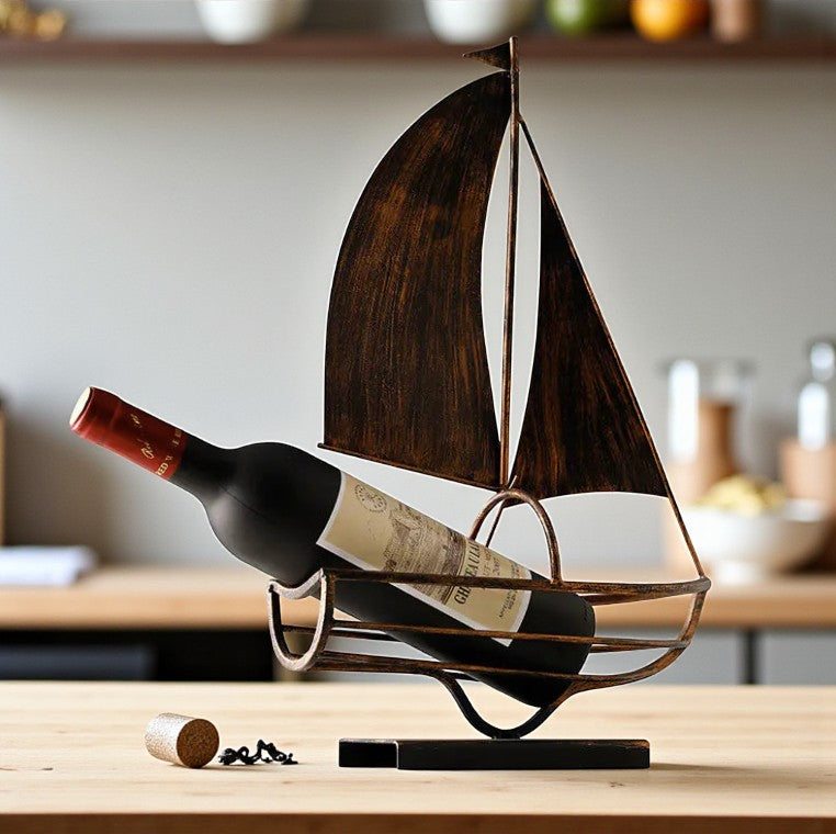 Modern Luxury Wine Rack Decorative Tabletop Art Piece