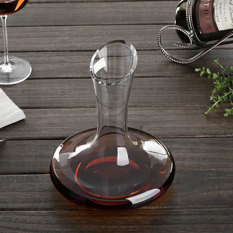 Handmade Crystal Red Wine Decanter 1000ML with Pourer