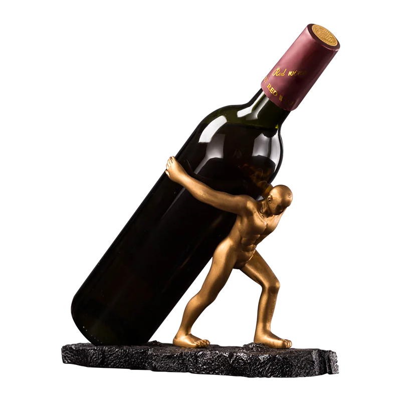 Wine Rack Decorative Piece for Cabinet Display