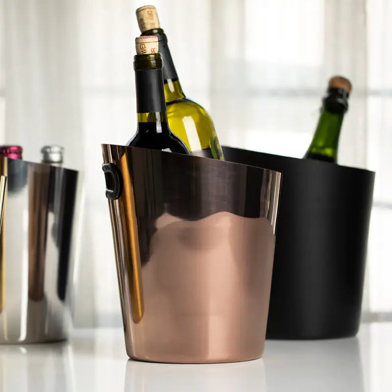 Inclined Stainless Steel Ice Bucket