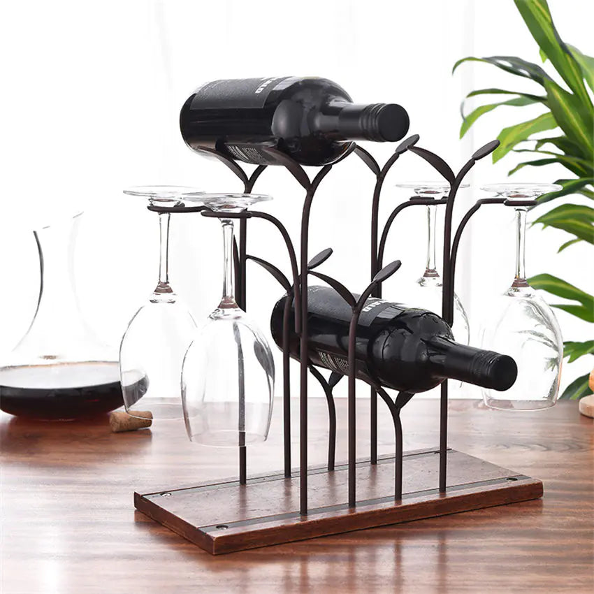 Elegant Iron Wine Holder – Classic Home & Bar Décor